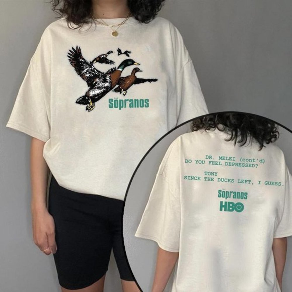 Ducks The Sopranos Dr Melfi Do You Feel Depressed Tshirt 2 Sided Movie Tee